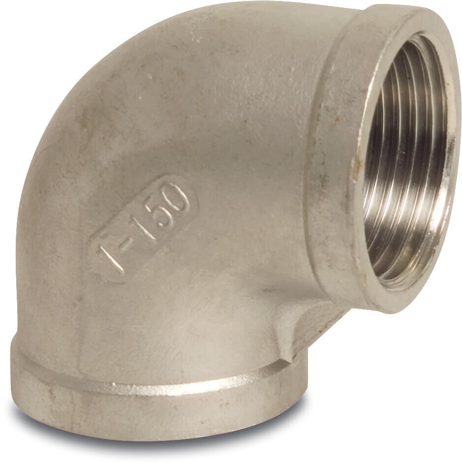 Profec Nr. 90 Knie 90° RVS 316 1 1/4" binnendraad 16bar